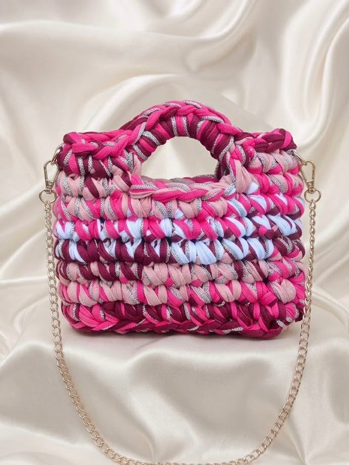 Sac Capri Édition Floral – Sac crochet fleuri fait main