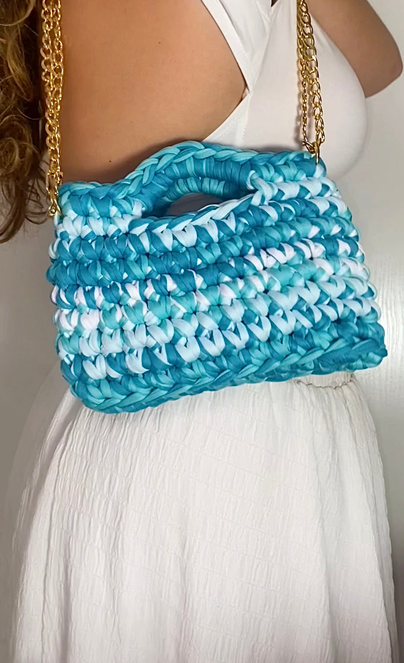 Sac Capri bleu lagon