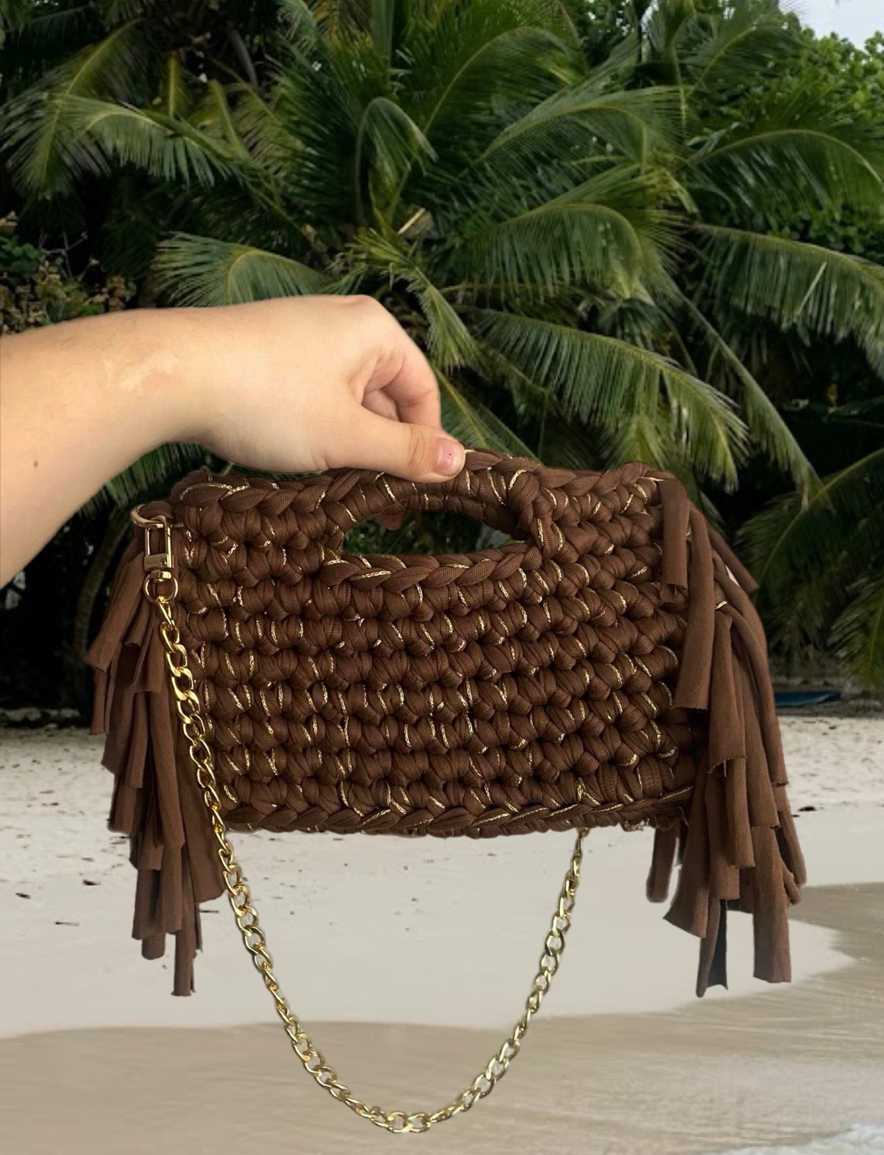 Sac Palma Marron et doré