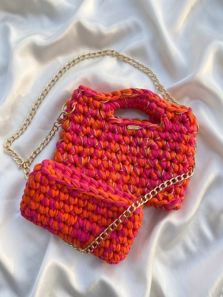 Sac Capri personnalisable + pochette assortie