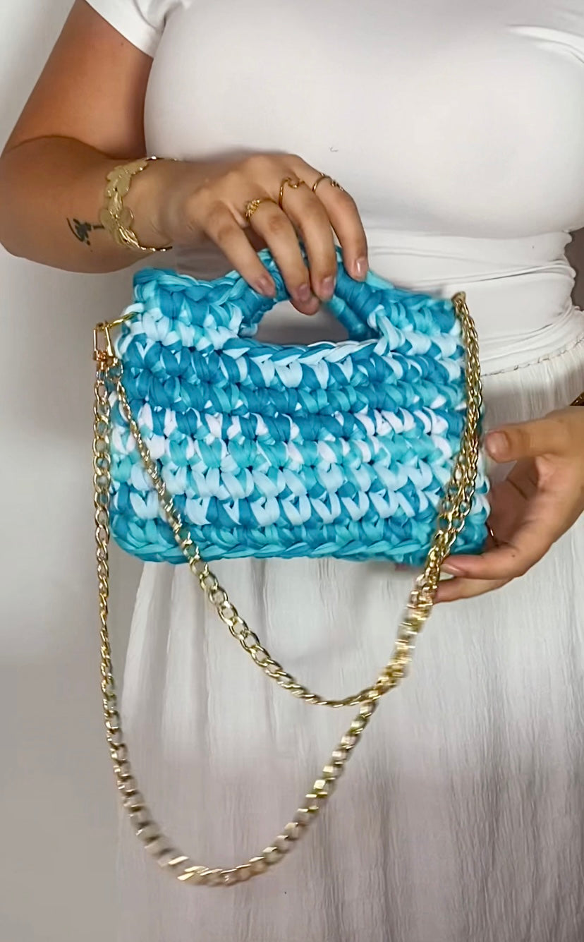 Sac Capri bleu lagon