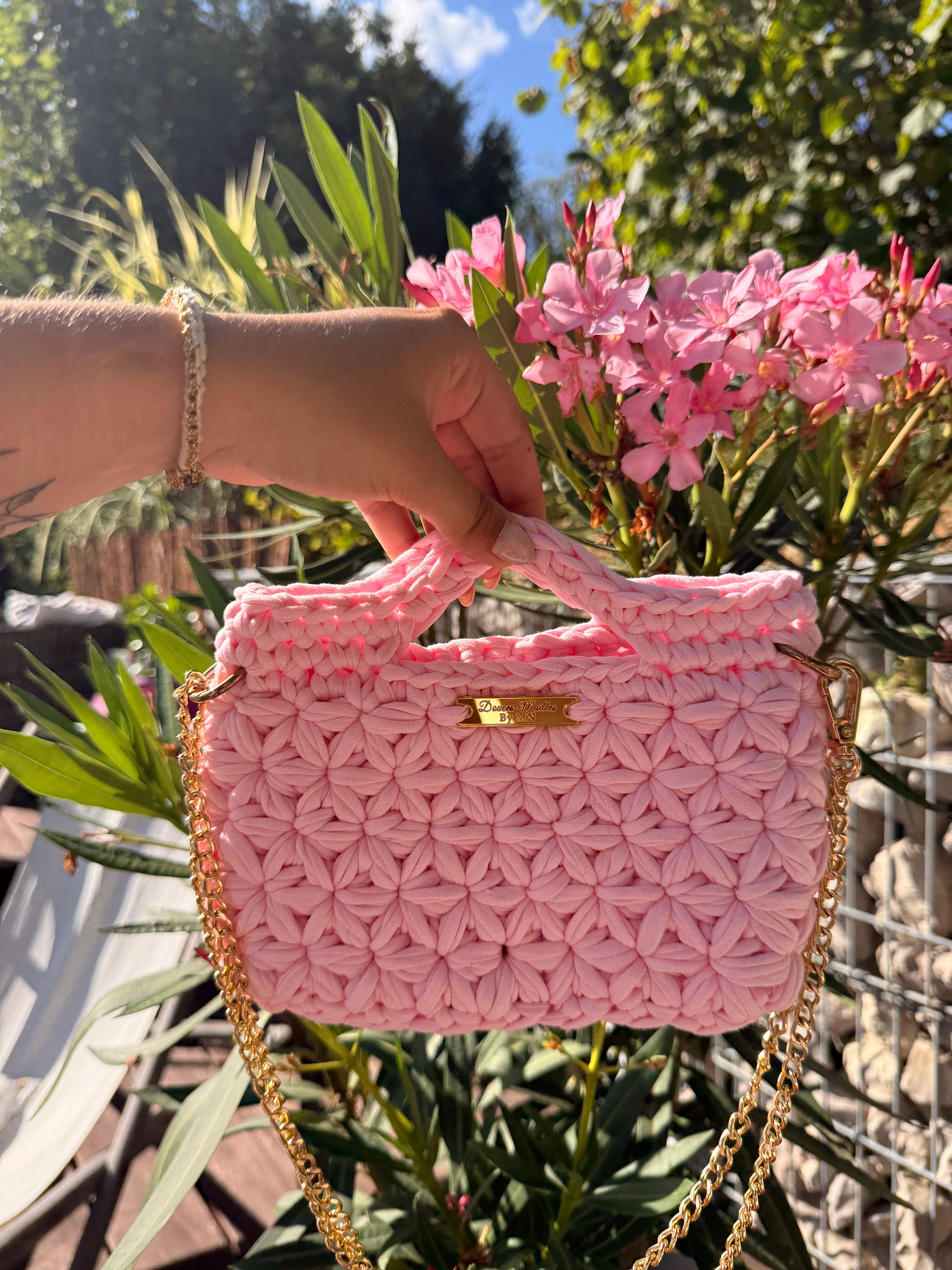 Sac Solea rose pale