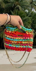 Sac Capri Bleu, vert, jaune, rose et orange