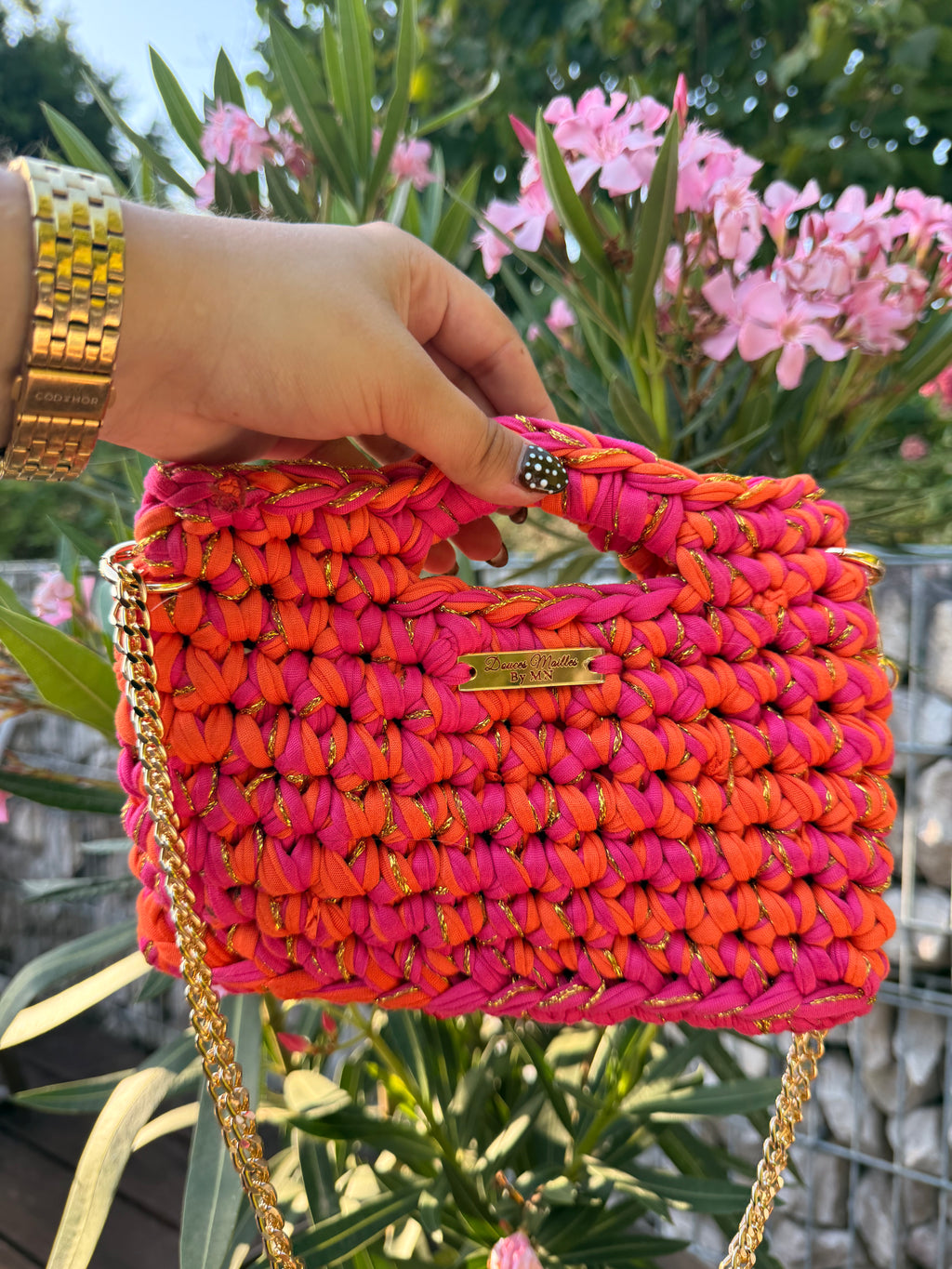 Sac Capri Rose et Orange