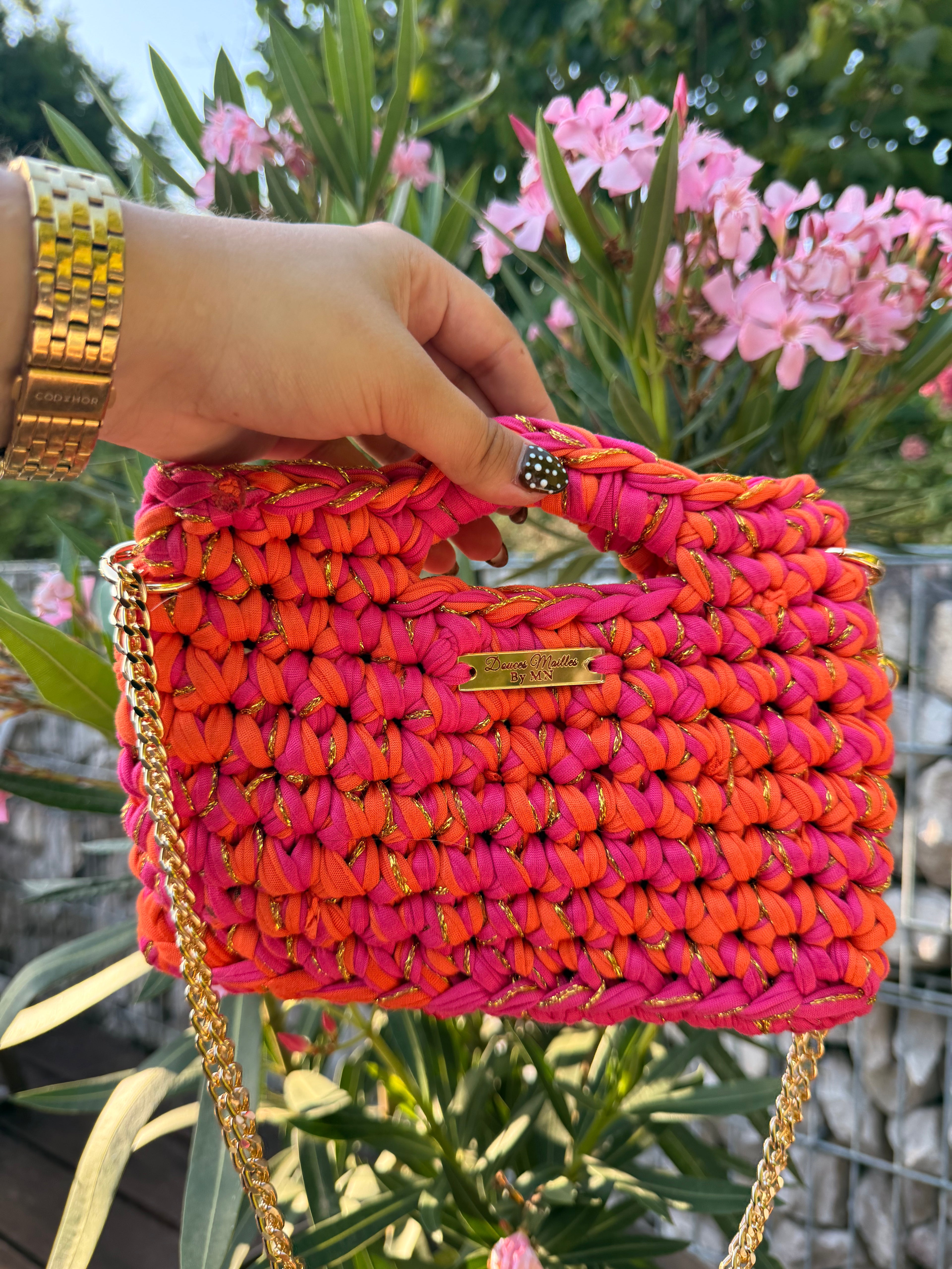Sac Capri Rose et Orange