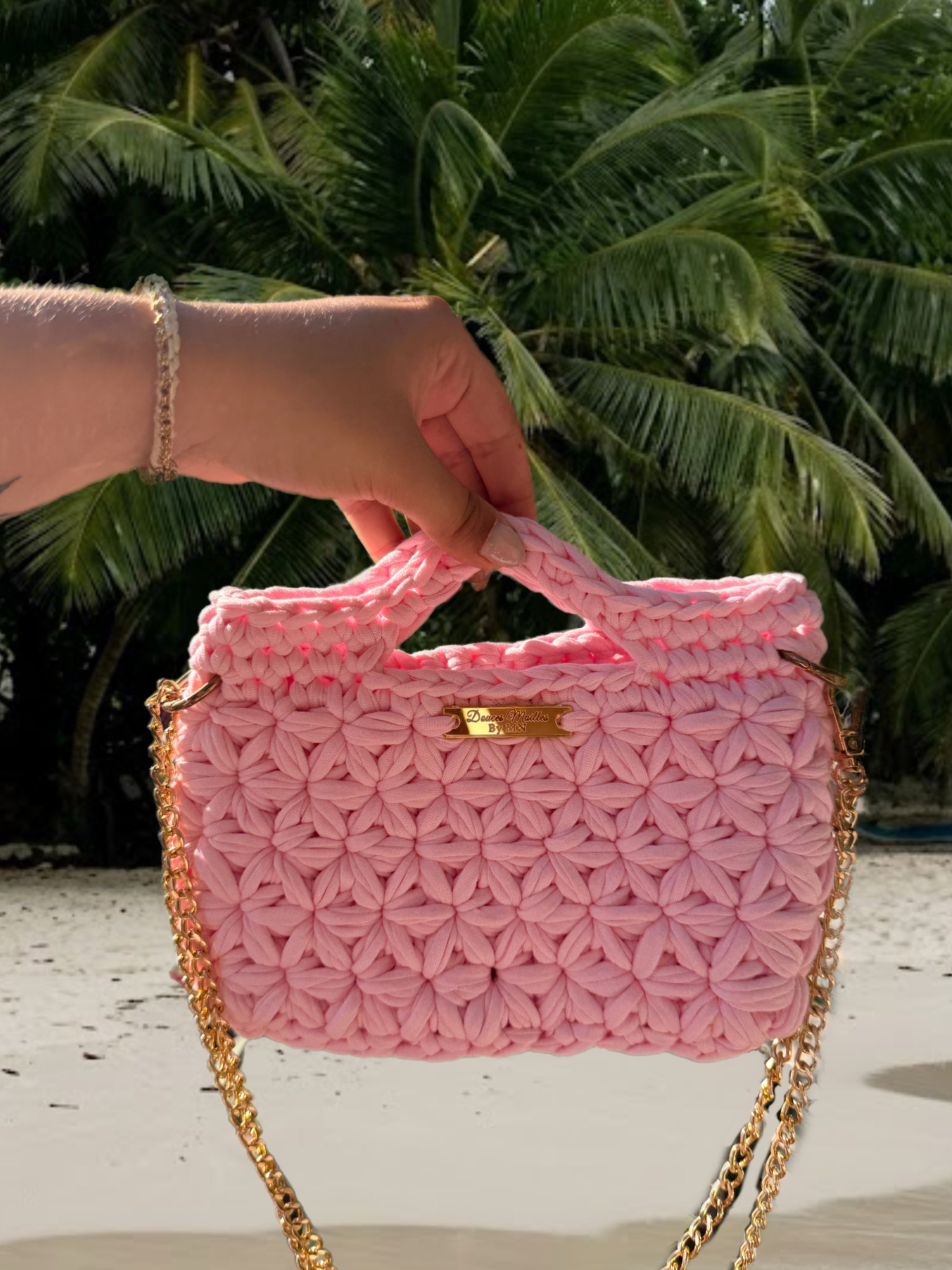 Sac Solea rose pale